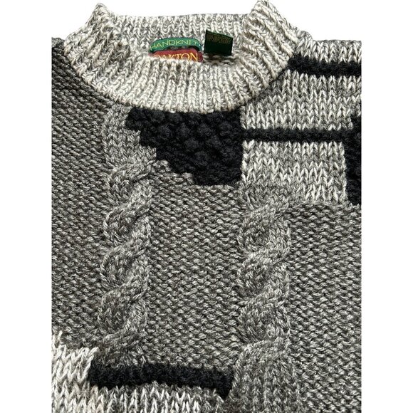 Vtg Oakton Limited Handknit Sweater Mens 2XLT Chunky Cable Knit Granpa Core Fall - Picture 5 of 7